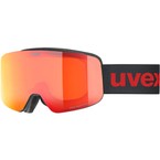 Gogle juniorskie Uvex Pwdr FM Black Matte Red 2024/25